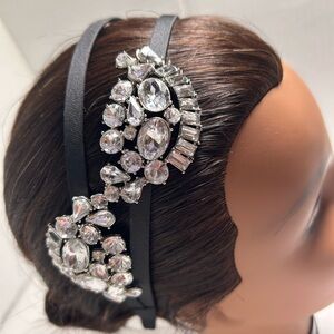 Gently Used Banana Republic Black Headband with Rhinestones